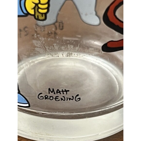 Simpsons Drinking Juice Glass Bart Baby Maggie Rare‎ Promo 2021 Slingshot Snow - Picture 7 of 10